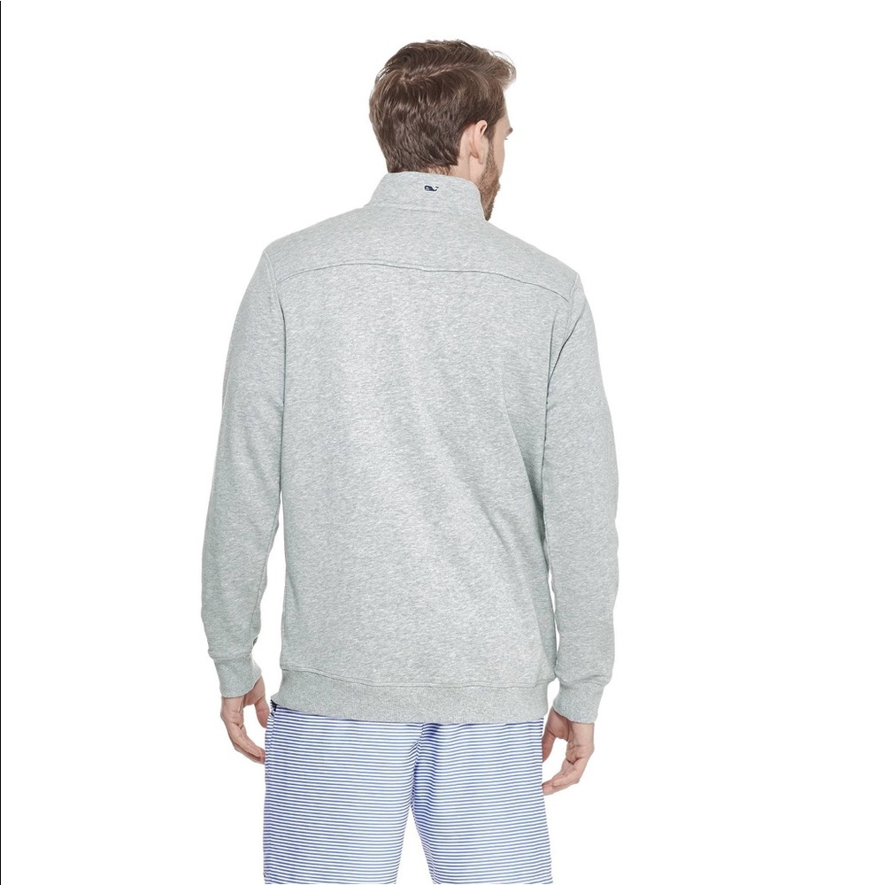 Vineyard Vines Men’s 1/4 Zip Gray Pullover Sz M - Picture 3 of 4